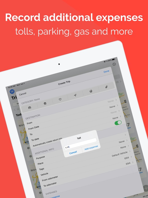 MileWiz 2027: Mileage Tracker iPad screenshot