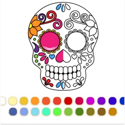 Mexican sugar skull mask .