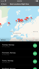 My Aurora Forecast & Alerts screenshot
