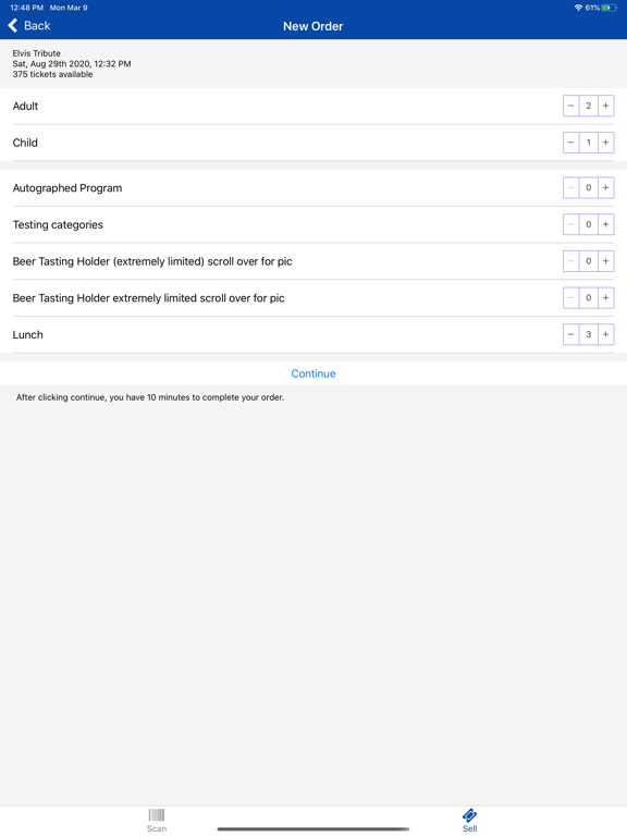 ThunderTix iPad screenshot 6 - Utilities app