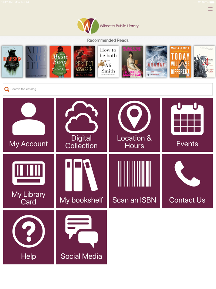 #1. Wilmette Public Library (iOS) 由: Wilmette Public Library District