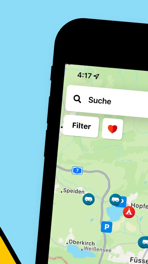 Campy. Camping Car Stellplatz Screenshot 2