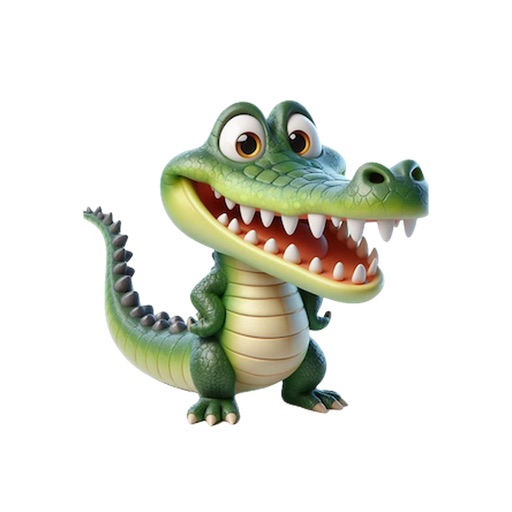 Grinning Crocodile Stickers icon