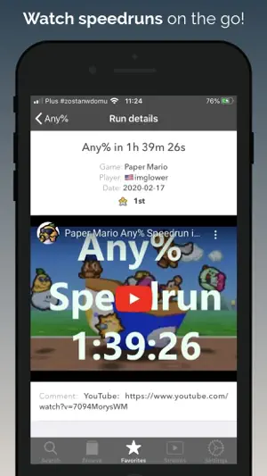Speedruns browser screenshot 4