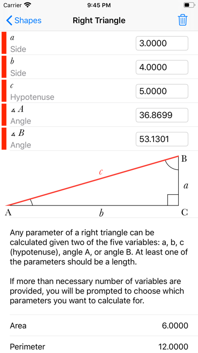 Screenshot #3 pour Geometry Calculator++