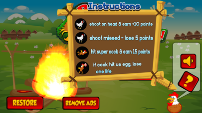 Run Chicken Run: Shooting Game iPhone screenshot