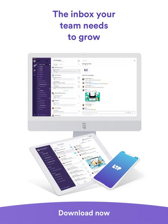 Loop Email: Mail & Team Chat iPad screenshot 6 - Business app