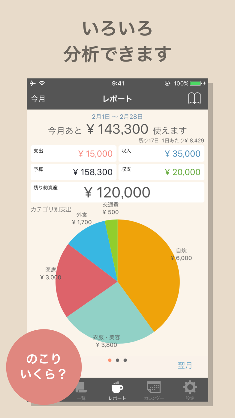 家計簿おとなのおこづかい帳 App Store screenshot 1