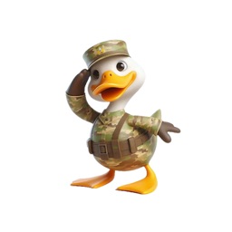 Army Duckling Stickers