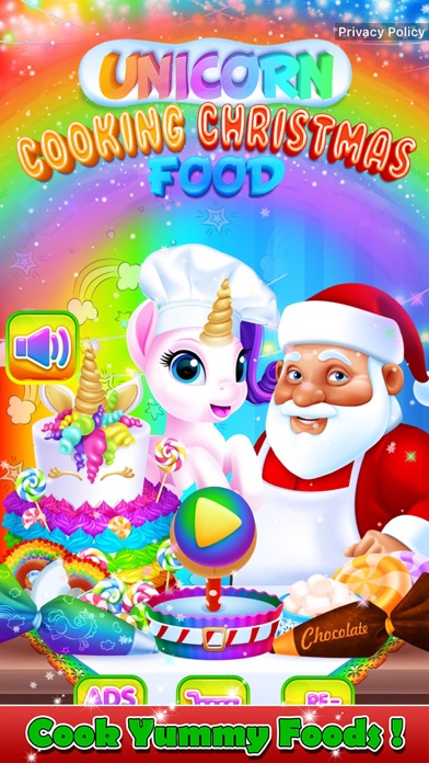 Unicorn Cooking Christmas Game Screenshot