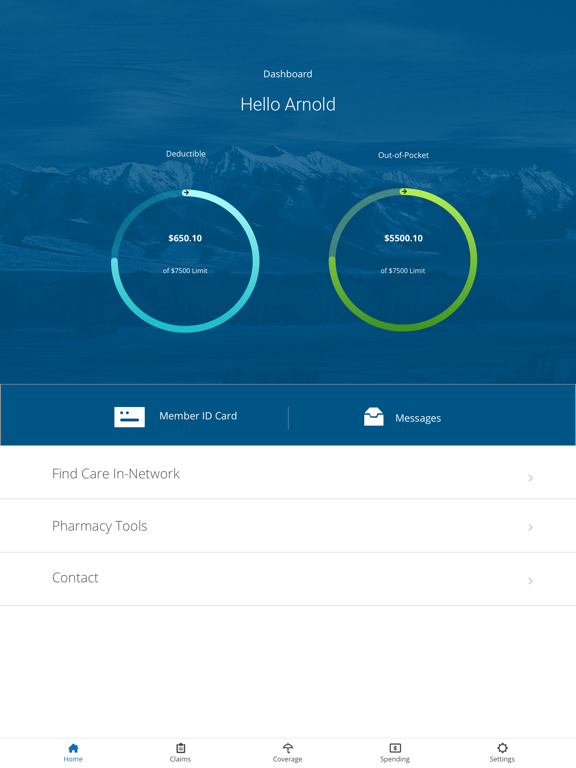 BCBSNM iPad screenshot 1 - Health & Fitness app