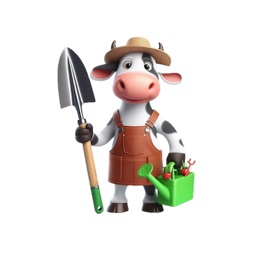 Cow Gardener Stickers