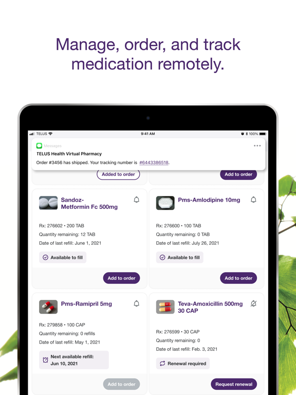 TELUS Health Virtual Pharmacy iPad screenshot 2