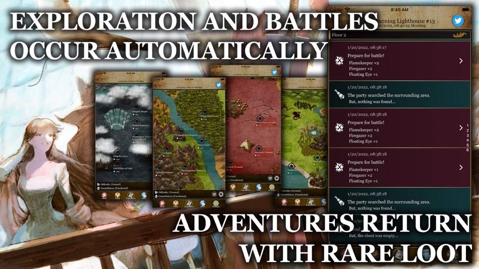 #4. Artesnaut: Fantasy Idle RPG (iOS) By: Ryo Nakata