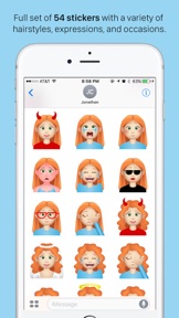 Gingermoji - Redhead Stickers screenshot