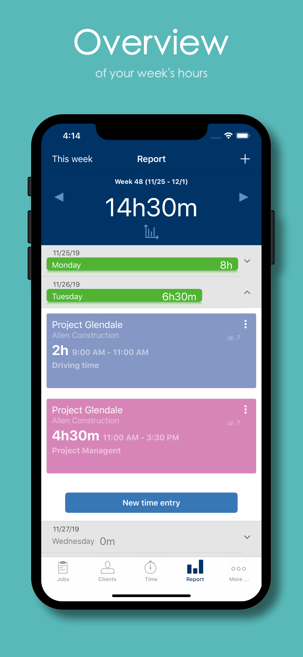 Jobbile Time and Work order screenshot 4
