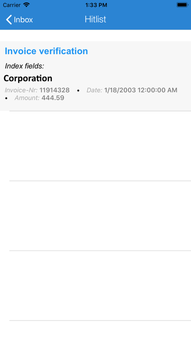 Efalia ECM Mobile Screenshot