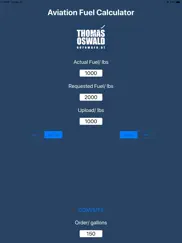 aviation fuel calculator iPad Captures Décran 1