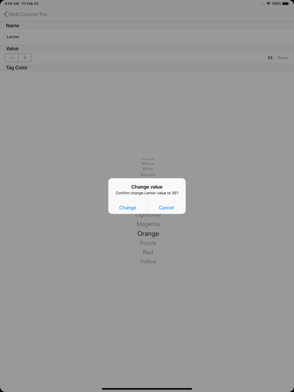 Multi Counter Pro iPad screenshot