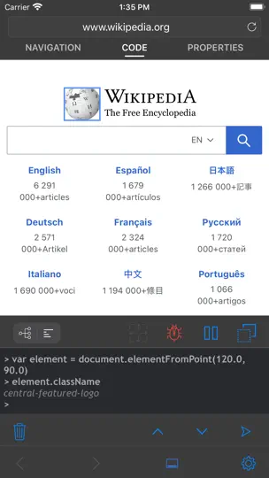 Capture d'écran de View Source Premier sur iPhone 9