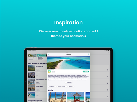 Lambus | Travel Planner iPad screenshot 4 - Travel app