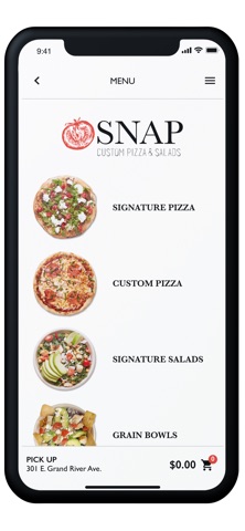 Snap Custom Pizza screenshot