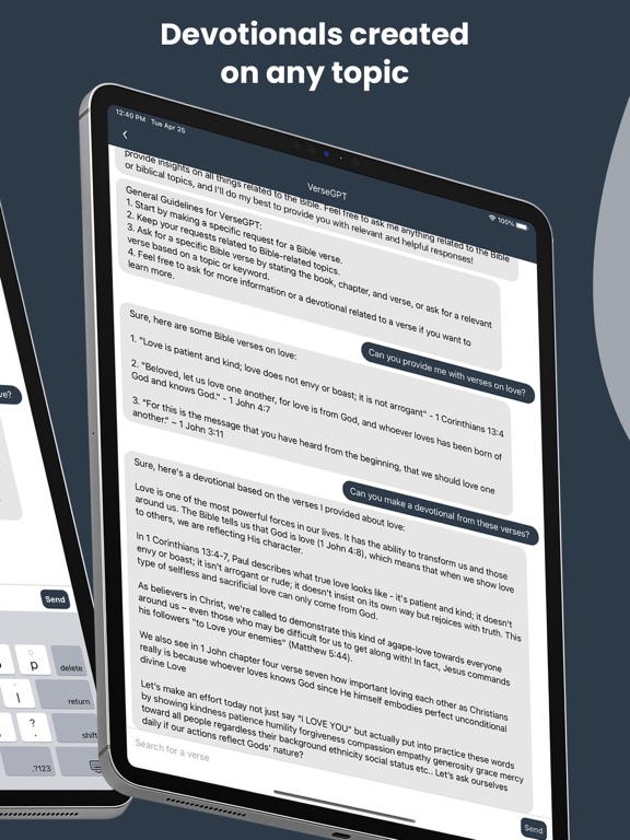 Verse Alert: Bible Chat iPad screenshot 6 - Reference app