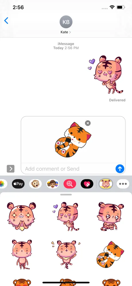 Tiger Meow Stickers