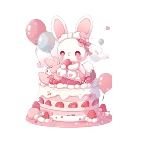 스크린샷 (3) Beautiful Rabbit - Sticker
