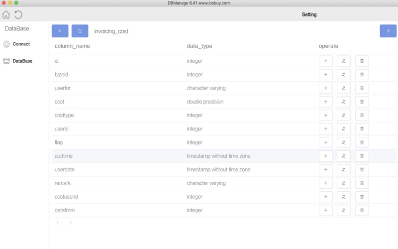 Screenshot #3 pour DBManage-mysql postgres mssql
