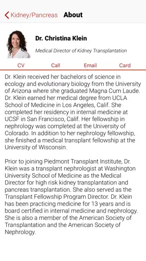 Piedmont Kidney Pancreas screenshot 2
