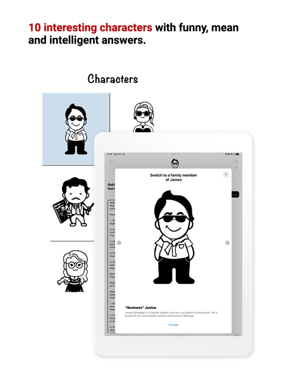JAMES - AI Chat, Images, Audio iPad screenshot 7 - Reference app