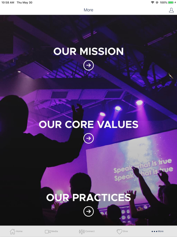 Coram Deo Bible Church iPad screenshot 1 - Lifestyle app