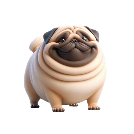 Fat Pug Stickers