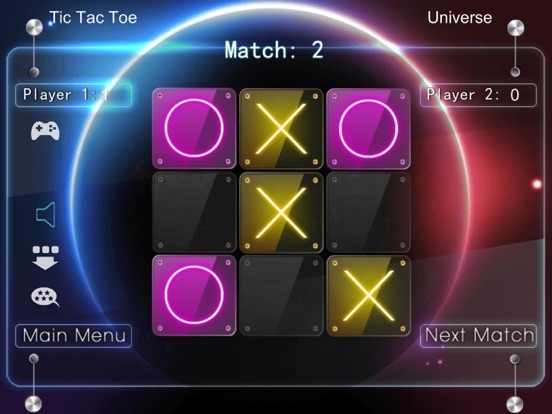 Tic Tac Toe Universe Game iPad screenshot