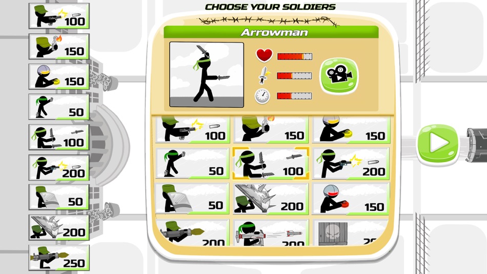 #2. Stickman Army : The Defenders (iOS) Podle: PLAYTOUCH