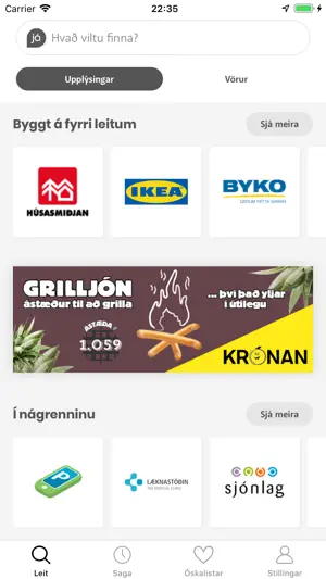 Já.is screenshot 1
