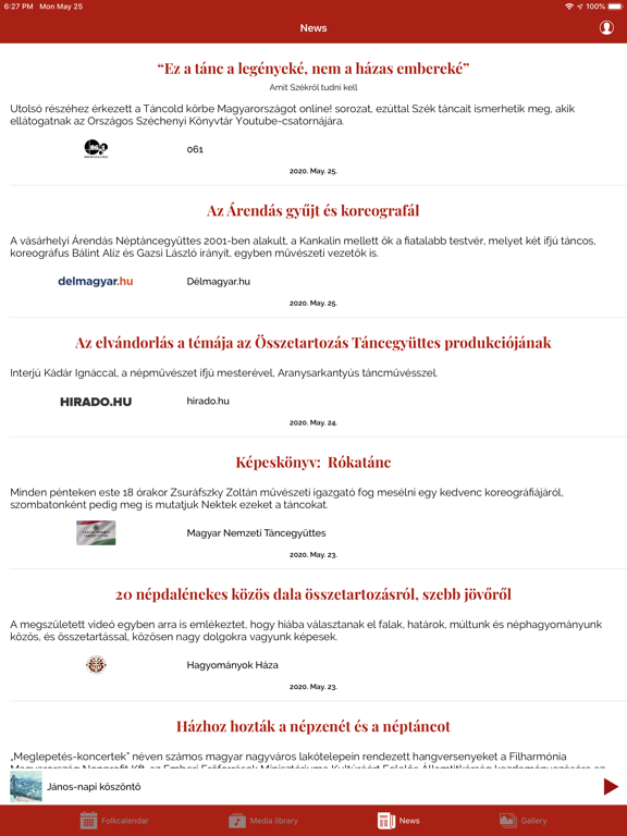 Folkrádió iPad screenshot 5 - Music app