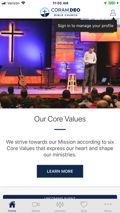 Coram Deo Bible Church app screenshot