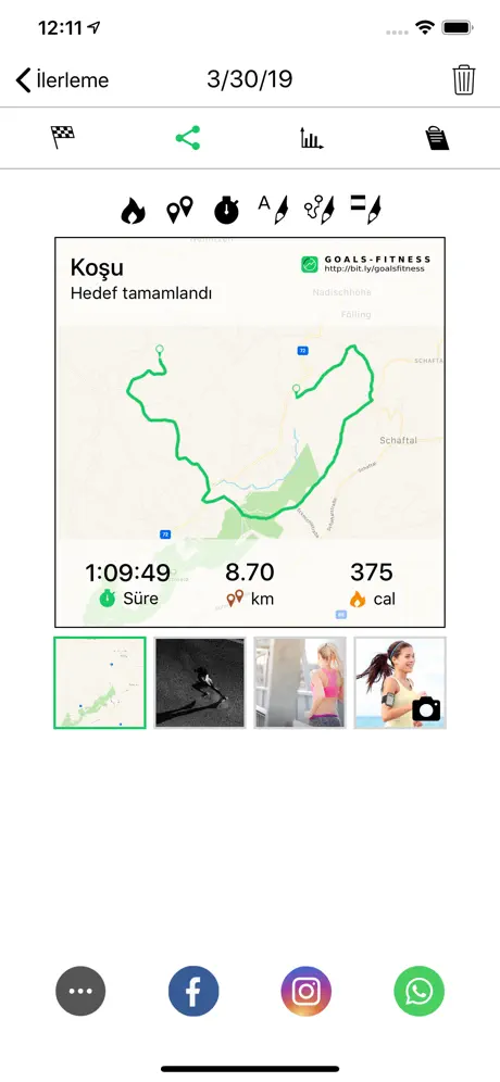 Koşu ve Yürüyüş - Goals Kalori