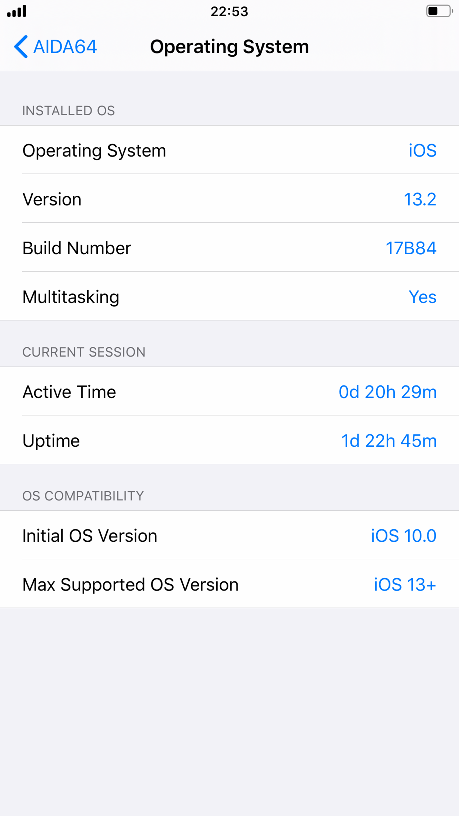 AIDA64 Screenshot