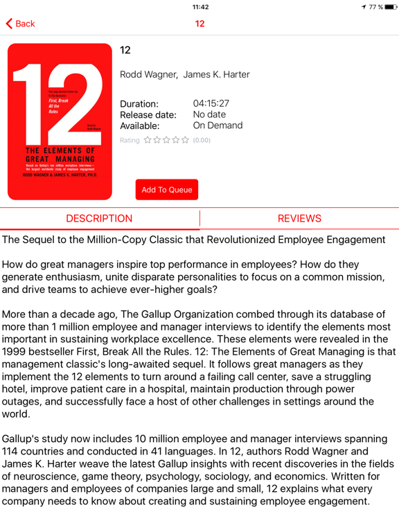 Screenshot #5 pour TRL Audiobooks