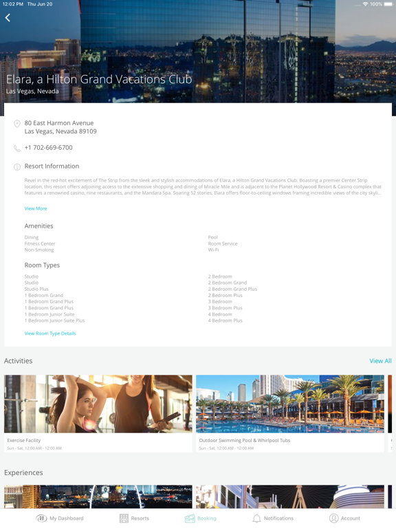 Hilton Grand Vacations iPad screenshot 5 - Travel app