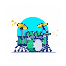 Drum set graffiti