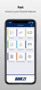 Bank 21 Mobile Banking screenshot #2 for iPhone
