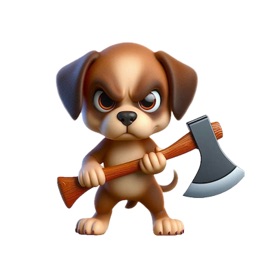 Axe Puppy Stickers
