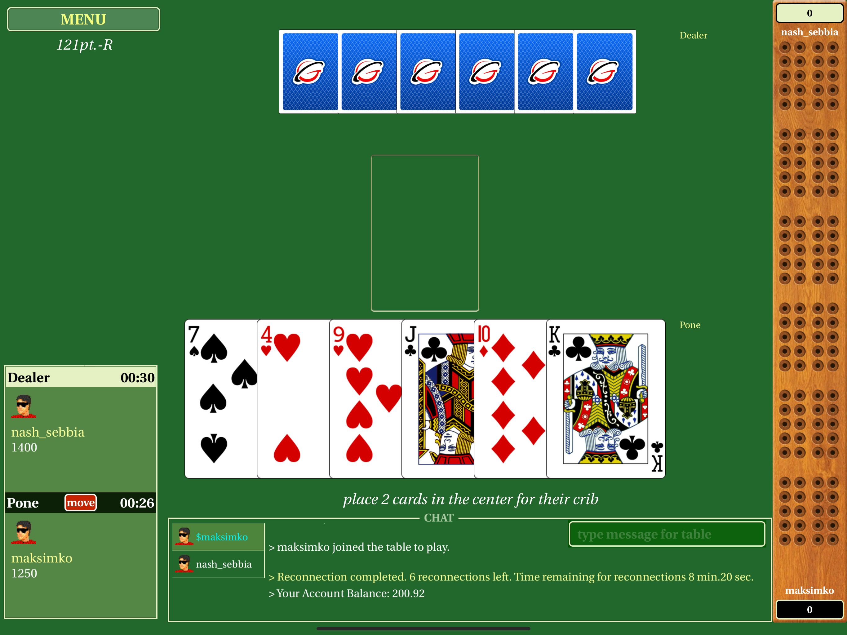 Cribbage Live