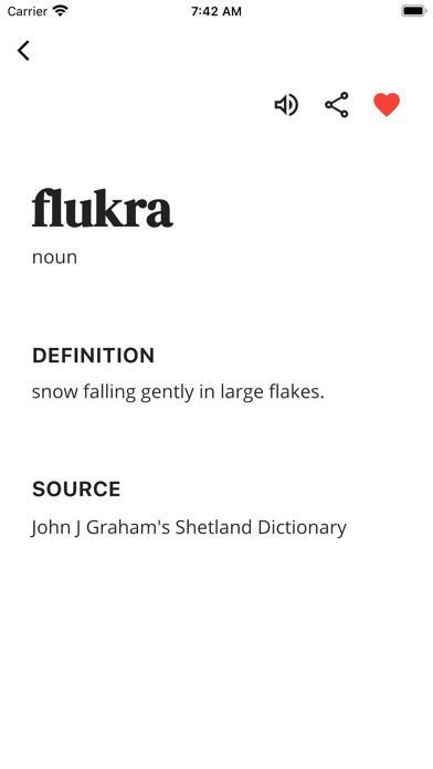 Shetland Dictionary Screenshot