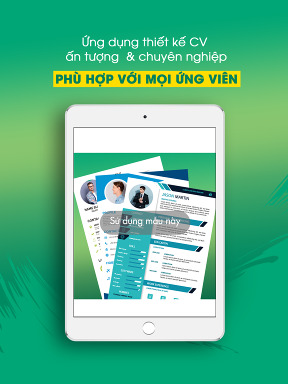 Resume Maker - Tạo CV đẹp app screenshot