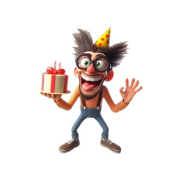 Wacky Birthday Stickers